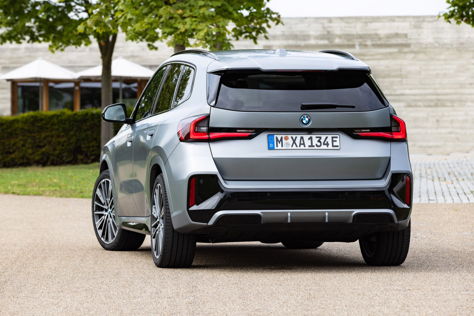 A close look at the 2023 BMW iX1 in Frozen Pure Grey