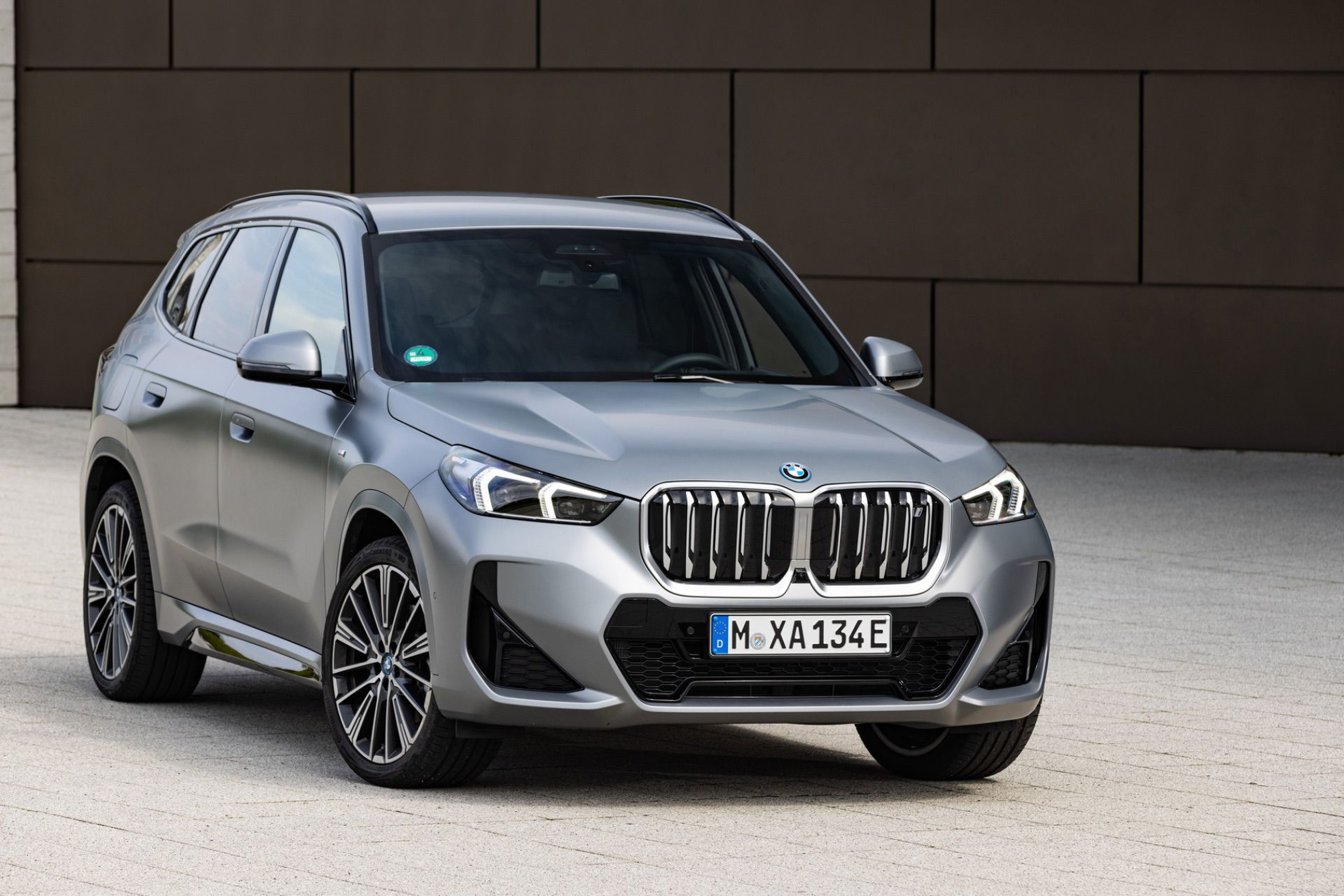 A close look at the 2023 BMW iX1 in Frozen Pure Grey