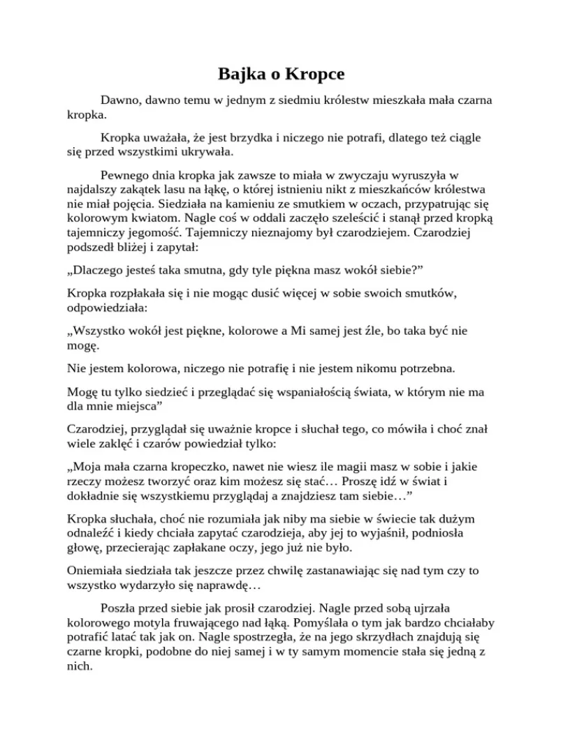 Bajka o Kropce | PDF